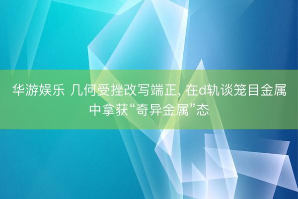 华游娱乐 几何受挫改写端正， 在d轨谈笼目金属中拿获“奇异金属”态
