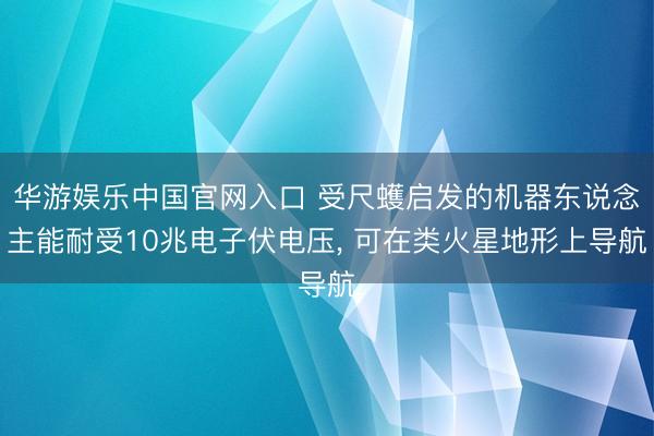 华游娱乐中国官网入口 受尺蠖启发的机器东说念主能耐受10兆电子伏电压， 可在类火星地形上导航