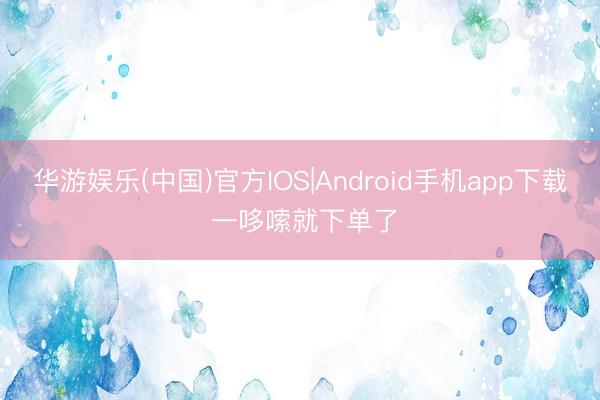 华游娱乐(中国)官方IOS|Android手机app下载 一哆嗦就下单了