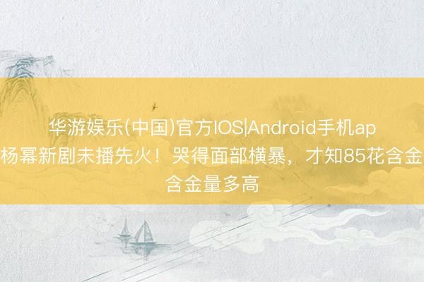 华游娱乐(中国)官方IOS|Android手机app下载 杨幂新剧未播先火!哭得面部横暴,才知85花含金量多高