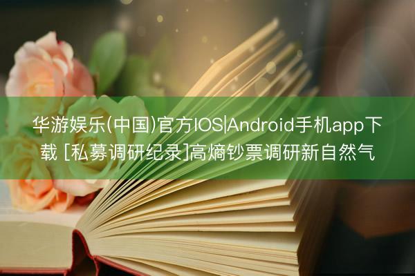 华游娱乐(中国)官方IOS|Android手机app下载 [私募调研纪录]高熵钞票调研新自然气